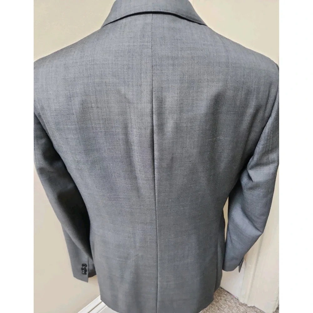 Bonobos Slim Fit Stitched Lapel Wool Blend Dual Vent Gray Blazer Jacket 40r